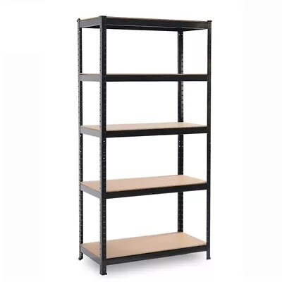 5 Tier Racking Heavy Duty Garage Shelving Storage Shelves Boltless Steel Unit • £55.99