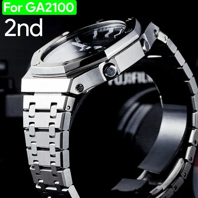 2nd GA2100 Mod Metal Watch Band Bezel Models For Casio G-Shock GA2100/GA2110 • $51.84