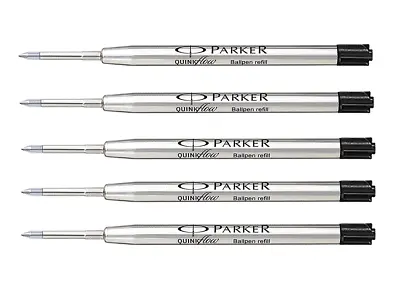 5 X Parker Ball Point Pen Refill Refills Medium Tip Black Ink Jotter Classic • $13.92