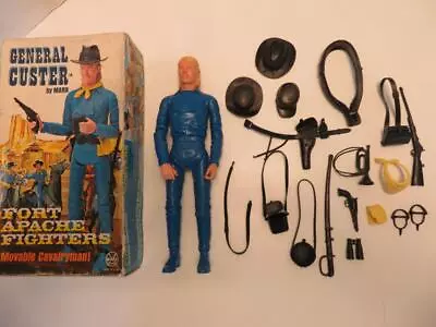 1970s Marx Fort Apache Fighters General Custer Action Figure 100% Complete • $96.02