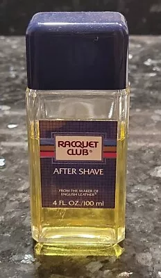 Vintage Racquet Club English Leather Men's After Shave 4 Oz - 80% Full • $39.23