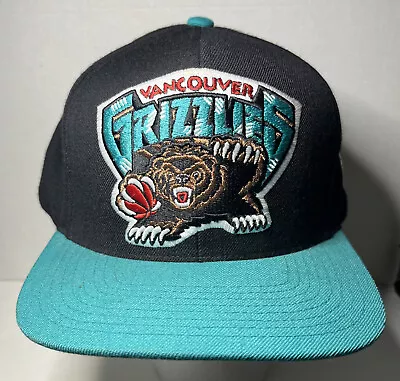 Vancouver Grizzlies Mitchell & Ness HWC NBA Snapback Black Green Hat Cap • $14.36