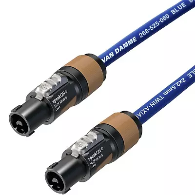 Speakon To Speakon Cable Neutrik Van Damme Blue Studio Grade Speaker Lead 2.5mm • £22.93