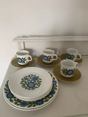 J & G Meakin Studio Topic Coffee Cups Cake Set Vintage 70s Retro 13 X Pieces • £22