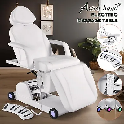 Artist Hand Electric Massage Table Facial Bed Beauty Tattoo W/Hand Foot Control • $959.90