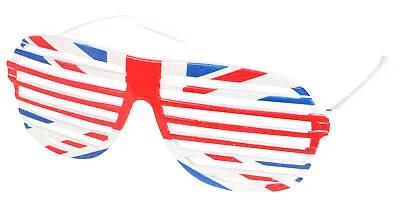 Adult Union Jack Shutter Glasses - Shades Fun Novelty Party Retro Fancy Dress • £2.49
