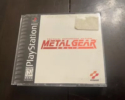 NICE! Metal Gear Solid CIB Complete Authentic Black Label • $47