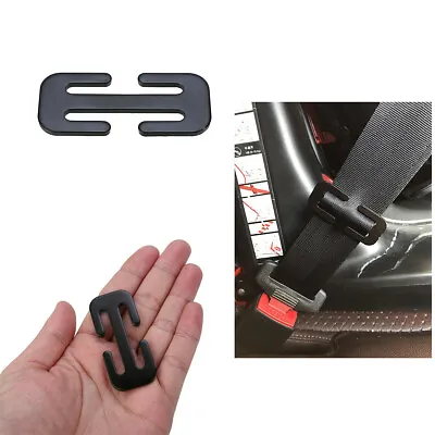 Universal Car Seat Belt Adjuster Kids Safety Seat Steel Locking Clip Portable • £2.79