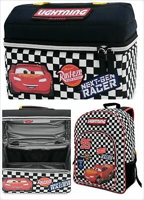 Disney Store Lightning McQueen Backpack And Lunch Box Set Boys New • $39.99