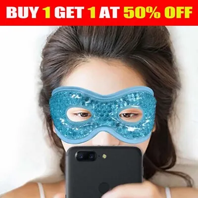 1X Eye Mask Gel Cooling Eye Sleep Mask Ice Cold Compress Puffy Eyes Dry Eyes UK • £6.50