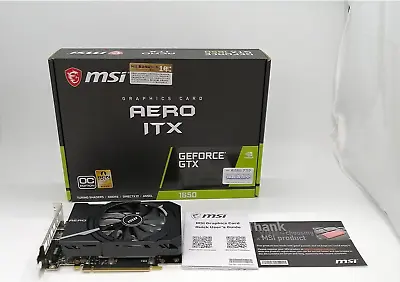 MSI GeForce GTX  1650 AERO ITX 4G OC Graphics Board Teted With Box • $162.31