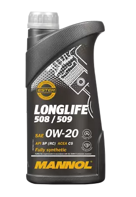 £12.74 • Buy 1L Mannol VW 508 509 0W-20 0W20 Fully Synthetic Long Life Engine Oil MB 229.71
