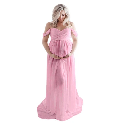 $35.83 • Buy Pregnant Women Maternity Maxi Dress Photography Photo Shoot Gown Long Dress AU