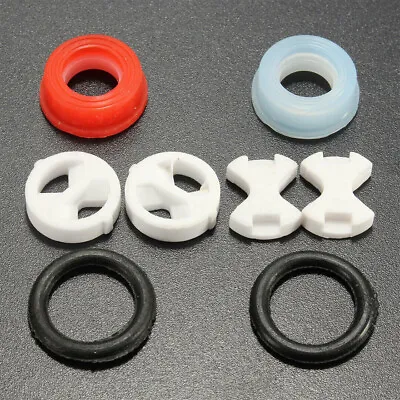 8pc Valve Tap Replacement Ceramic Disc & Silicon Washer Gasket Insert Turn 1/2'' • £2.48