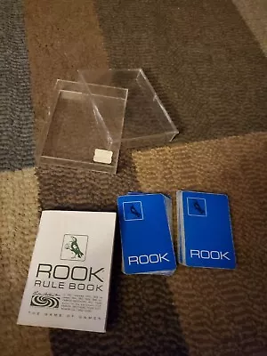  Vintage 1968 ROOK Card Game W Plastic Case By Parker Brothers • $15