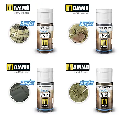 £3.49 • Buy Ammo By Mig Acrylic Wash Bottles (Singles All Colours)