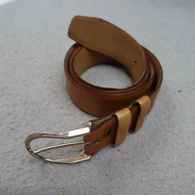 Vintage Tex Tan Belt Adult 36 Glove Cowhide Leather Lined Brown Adjustable Mens • $17.37