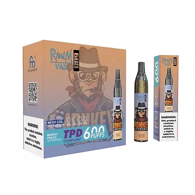 £3.75 • Buy R And M RandM VASE 600 Disposable Vape Bar 20mg Like ELF Crystal Elux Lost Mary