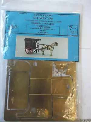 Duncan Models  O Gauge Horse Drawn Delivery Van Kit In Sealed Packet • £9.99
