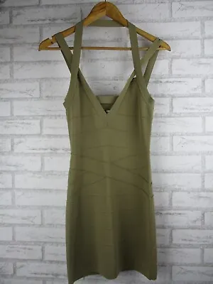 $20 • Buy Sass & Bide Womens Bodycon Dress Crepe Knit Green M V-neck