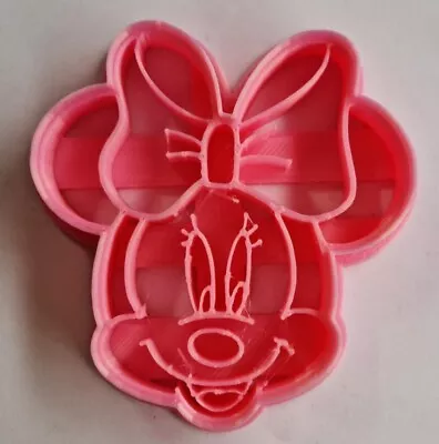 3D Printed Minnie Mouse Shaped Cookie Cutter / Fondant Cutter / Play Dough • £4.99