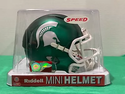 Michigan State Spartans - NCAA Riddell Speed Mini Helmet - 8047855 - Satin Green • $32.99