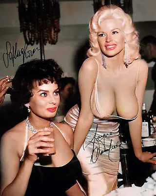 Jayne Mansfield Sophia Loren Autographed Signed Photo Picture Reprint 8x10 • $9.98