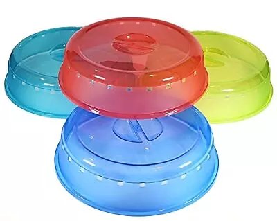 4 Pack Of Microwave Plate Bowl Splatter Cover. Keep Your Microwave Clean Whil... • $17.24