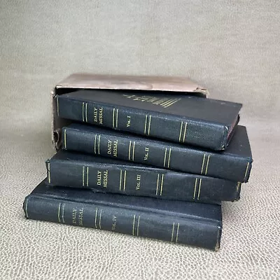 Saint Andrew Daily Missal By Lefebvre 4 Vol Edition Box Vintage 1947/51 Catholic • $59