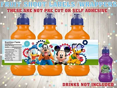 £1.20 • Buy MICKEY MOUSE Fruit Shoot Or Kit Kat Wrapper  Party Bag Fillers For Birthdays
