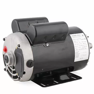 5 HP Single Phase Air Compressor Motor 3450 RPM 7/8  Shaft 230V  Non-Reversible  • $176.01