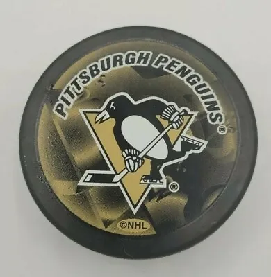 $14.55 • Buy Vintage Pittsburgh Penguins Camo Logo Hockey Puck NHL Pennsylvania 