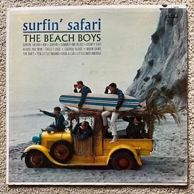 The BEACH BOYS - Surfin’ Safari LP W/ INNER 1962 Capitol T1808 Mono Vinyl * VG • $23.07