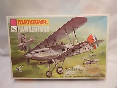 Matchbox 1/72 Hawker Fury 43 Sqdrn Fighting Cocks Kit No. PK-1 Open Box Complete • $8.99