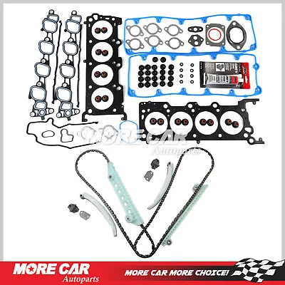 Head Gasket Set Timing Chain Kit Fit For 2002-2004 Ford Mustang F150 Explorer • $105.50