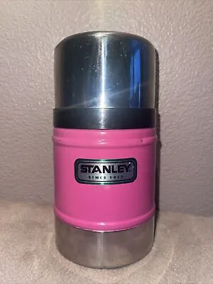 Vintage Stanley HOT PINK 16oz Vacuum Bottle Camping Soup THERMOS Cup Rare • $43.99