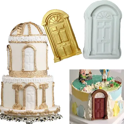 £3.79 • Buy Christmas House Retro Door Silicone Fondant Mould Cake Decorating Chocolate Mold