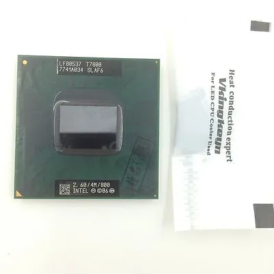 Intel Core 2 Duo T7800 2.6 GHz 800 MHz SLAF6 Socket MSocket P CPU For Laptop • $15.72