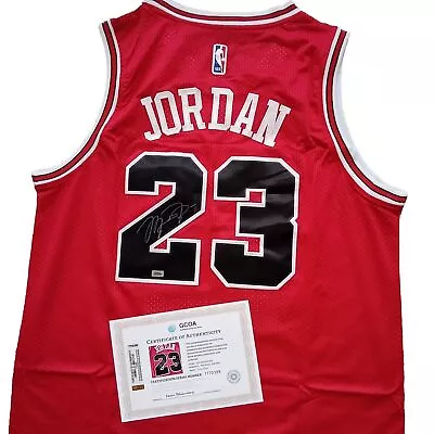 Michael Jordan Signed Autographed #23 Chicago Bulls Jersey Red - COA • $841.19