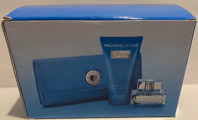 $74.49 • Buy Michael Kors Island Capri Women 1.7oz EDP Spray+5.0oz Body Gelee+Small Mk Bag