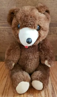 ICCCGE Vintage Jointed Teddy Bear 1978 Brown Small  • $16