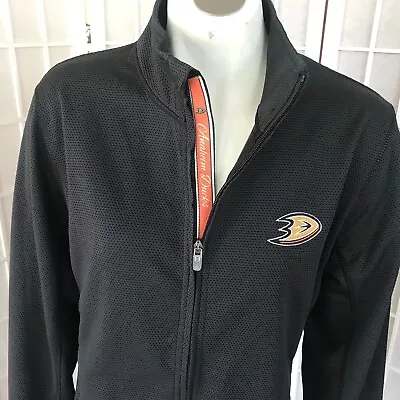 Anaheim Mighty Ducks Level Wear Womens Large Ice Hockey Performance Zip Jacket • $18