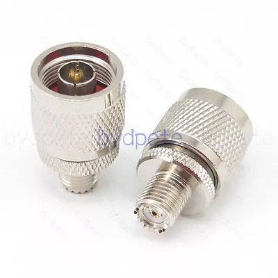 N Type Male To Mini UHF Female Adapter RF Connector And Plug & Jack Bydpete New • $3.15