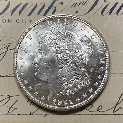 ✯1921 GEM BU Morgan Silver Dollar MS ✯ 1 Choice Mint UNC From Roll Estate Lot ✯ • $69.95