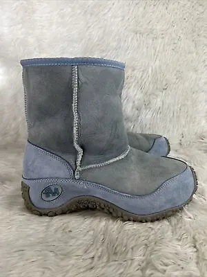 Merrell Yeti Chameleon Blue Shearling Winter Boots Womens Sz 8.5  WORN 1-2 Times • £46.32