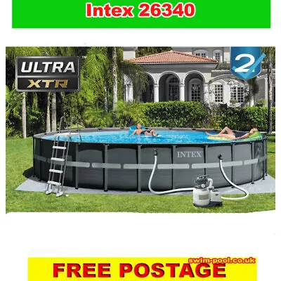 Intex Ultra Rondo XTR 26340 Swimming Pool Frame Pool Set 732 X 132 Cm  24 FT  • £1533.88