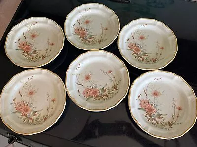 Mikasa Field Bouquet 8  PLATES DESSERT OR SALAD EB 805 Set Of 6 Stoneware JAPAN • $24