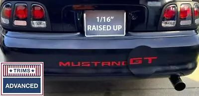 RED Bumper Raised Letters Compatible With 1994-1998 Mustang GT Models • $18.99