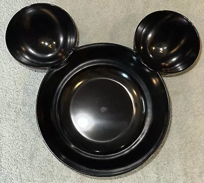 Disney Mickey Mouse Shaped Bowl - Zak! Designs Black Chip And Dip Snack Bowl • $14.97