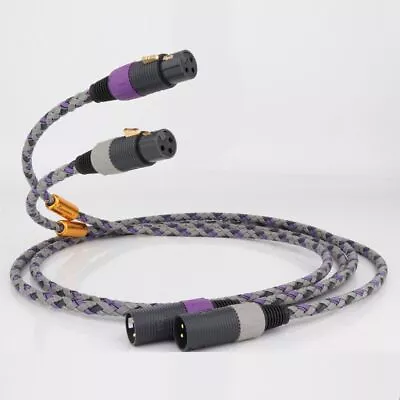 Pair Signature S3 6N OCC Copper HiFi Audio XLR Balanced Interconnect Cable • £52.50